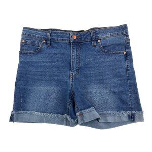 Truth & Theory Cuffed 5" Inseam Women's size 10 Dark Wash Blue Denim jeans